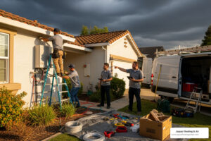 heat pump installation emergency in roseville, ca